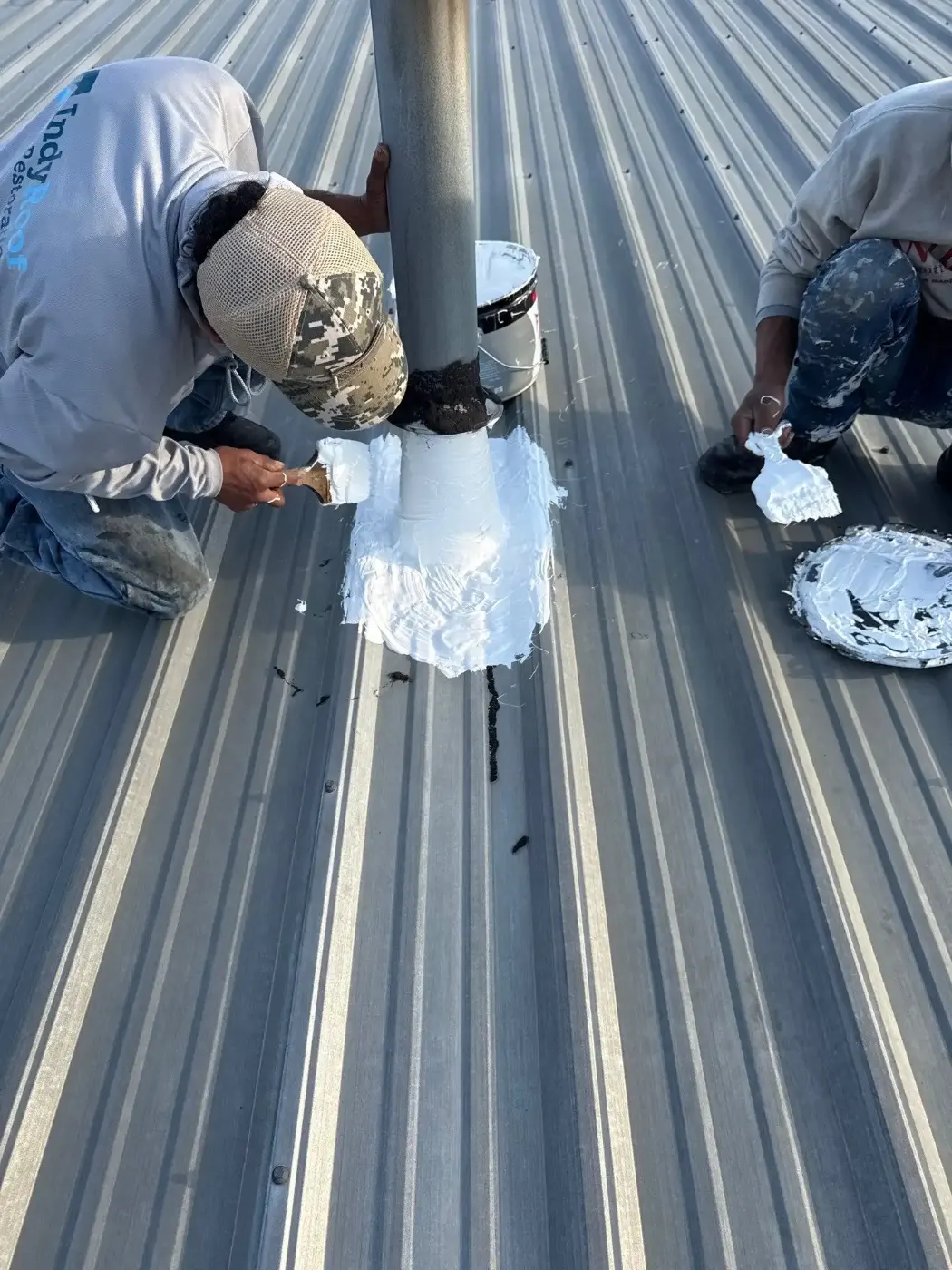 Flashing and seam work in Mount Comfort
