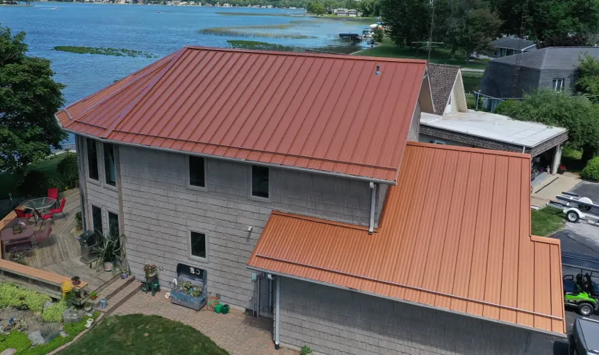 Tarping and dry-in on a Mount Comfort commercial roof